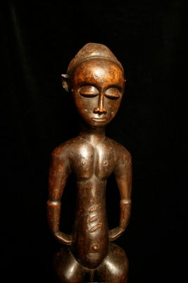 Large Baule Spirit Spouse Figure, 20th Century CE