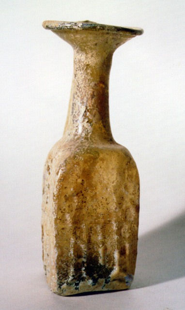 Byzantine Honey-Colored Four-Sided Jug, 400 CE - 600 CE