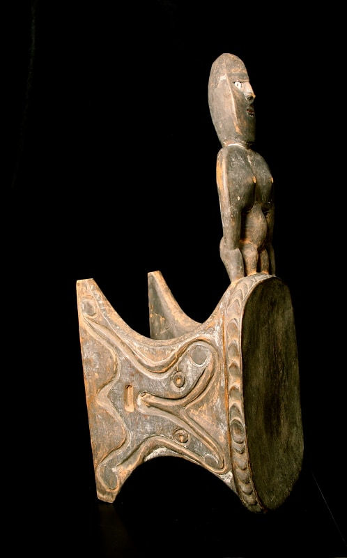 Stool with Anthropomorphic Figure, 20th Century CE