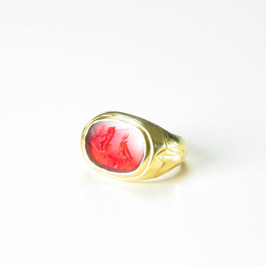 Neo-Classical Carnelian Intaglio Depicting the God Pan, 1800 CE - 1900 CE