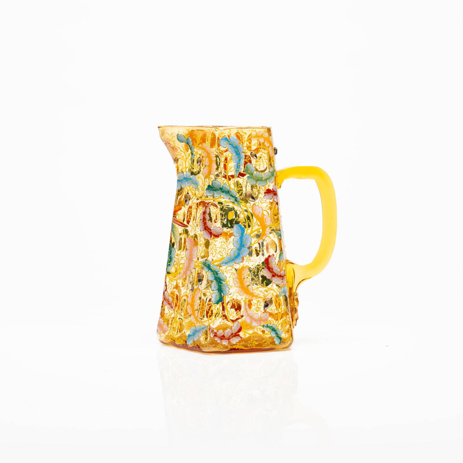 Moser Glass Pot, 19th Century