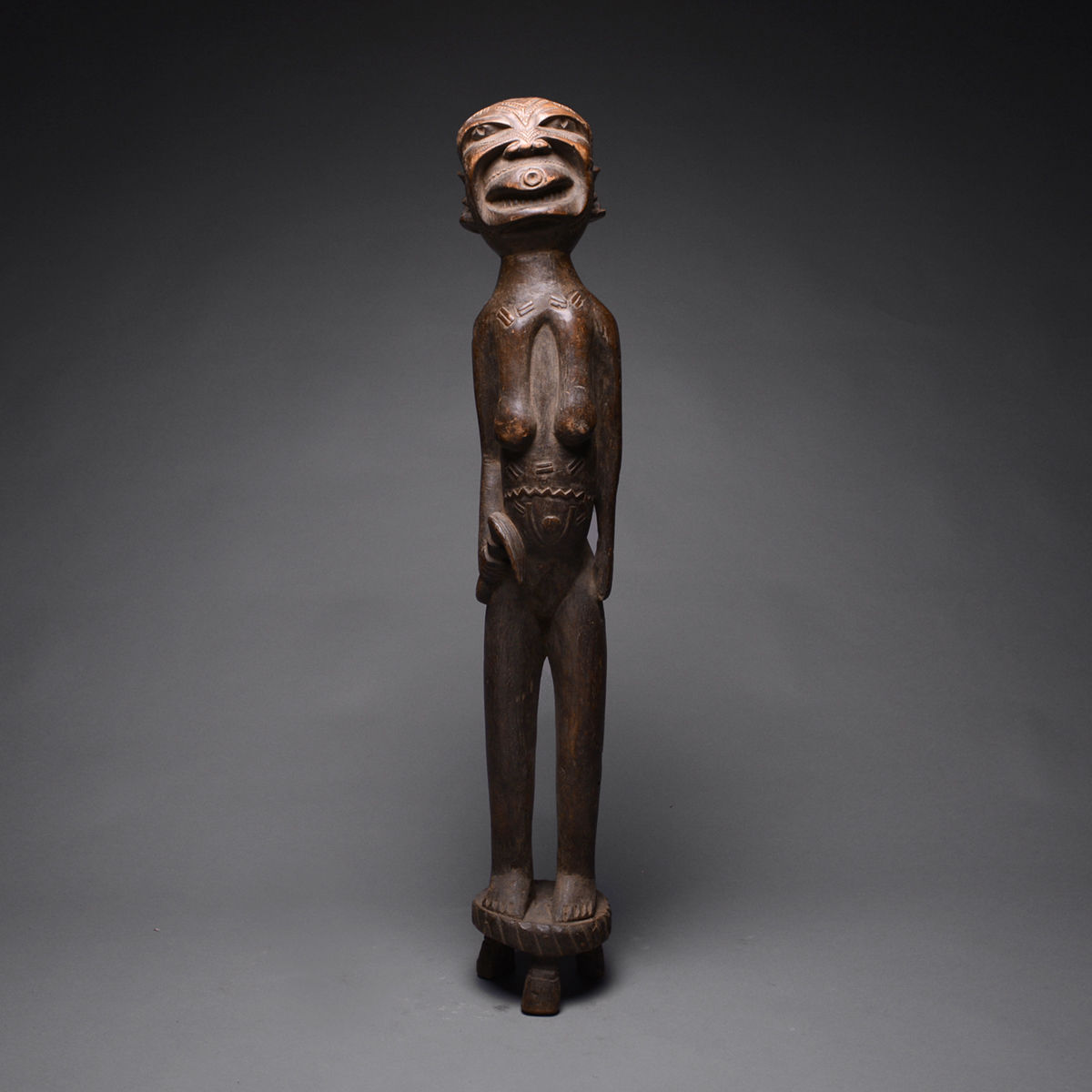 Makonde Wooden Sculpture of a Woman, 20th Century CE