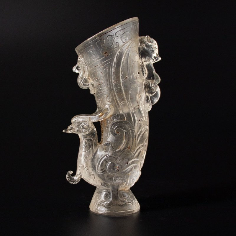Qing dynasty libation cup in the shape of a Phoenix , 1644-1912 CE