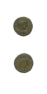 Bronze Coin of Constantine II Struck While Caesar, 330 CE - 337 CE