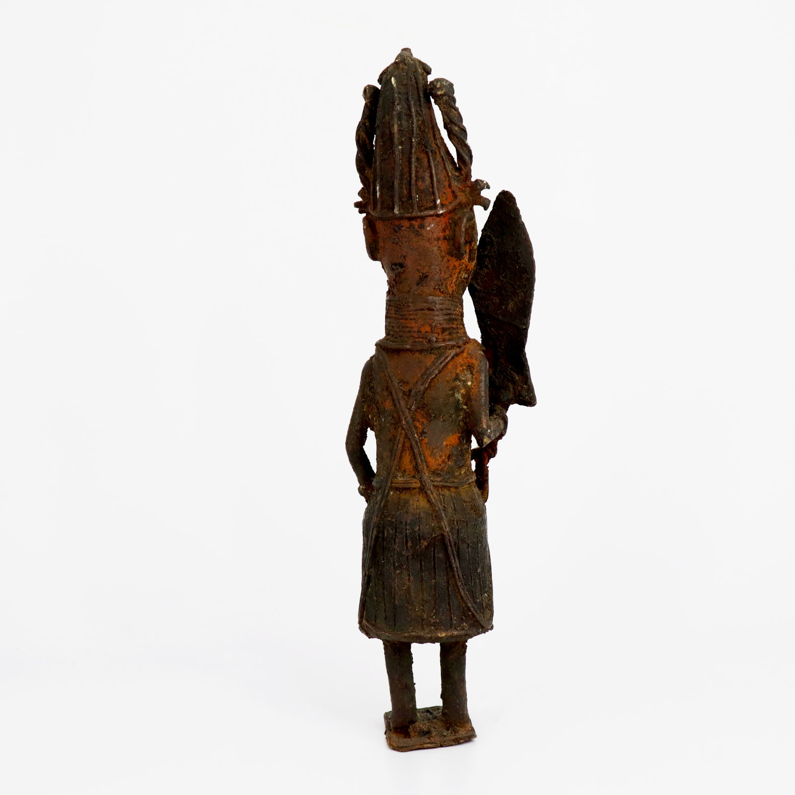 Benin Figure of an Oba, with Ceremonial Sword (Eben), Eighteenth or Nineteenth Century AD