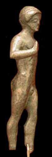 Greek Bronze Kouros, 520 BCE - 450 CE