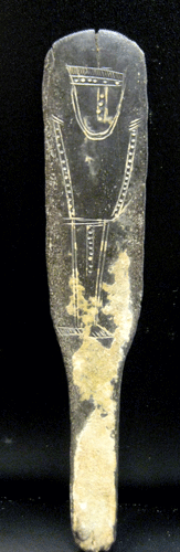 Elamite Bronze Plaque with an Inscribed Figure, 900 BCE - 700 BCE