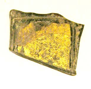 Byzantine Gold Sandwich Glass Fragment, 400 CE - 600 CE
