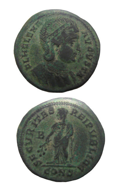 Bronze Follis of Helena I, 325 CE - 329 CE