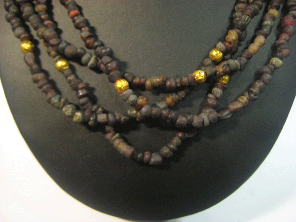 Ancient Glass Beaded Necklace, 100 BCE - 1200 CE
