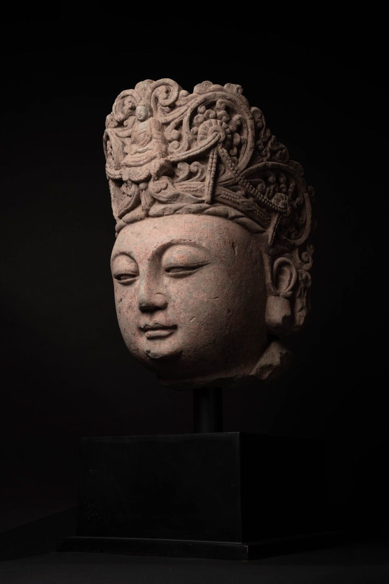 Ming Guanyin Stone Head, 1368 CE - 1644 CE