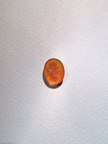 Classical Revival Carnelian Intaglio depicting a bearded Nobility, 1600 CE - 1800 CE