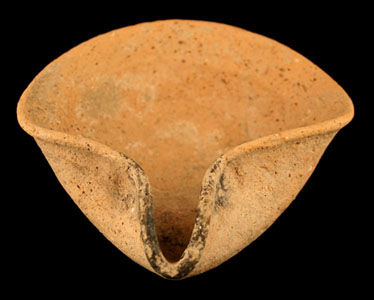 Late Bronze Age/Early Iron Age Terracotta Oil Lamp, 1500 BCE - 1200 BCE