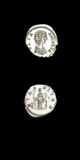 Silver Denarius of Empress Julia Domna, 196 CE - 211 CE