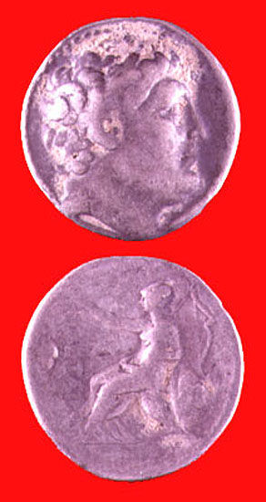 Attalid Silver Tetradrachm Minted Under King Attalos I, 241 BCE - 197 CE