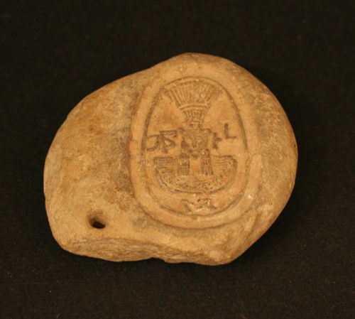 Terracotta Mold/Die of a Seal with Hebrew Inscription, 900 BCE - 500 BCE