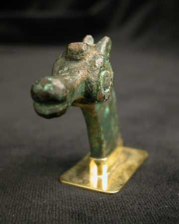 Bronze Fragment of the Head of a Horse, 600 BCE - 500 CE