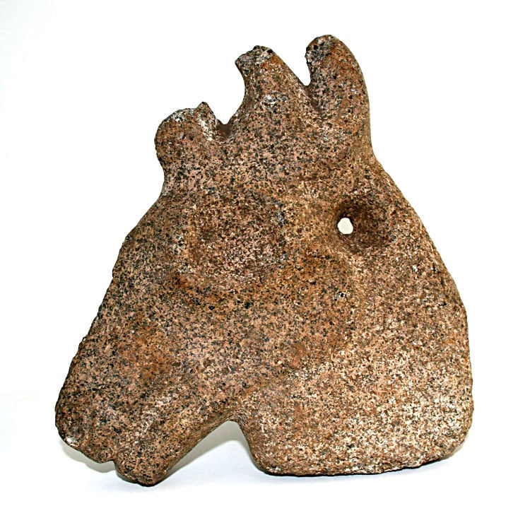 Stone Head of an ANimal, 200 CE - 600 CE