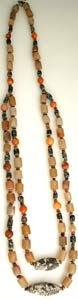 Carnelian, Agate and Faience Bead Necklace, 3300 BCE - 1600 BCE