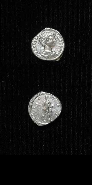 Silver Denarius of Caracalla Struck While Caesar, 196 CE - 198 CE