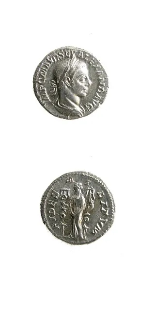 Silver Denarius of Emperor Severus Alexander, 222 CE - 228 CE