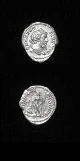 Silver Denarius of Emperor Septimius Severus, 198 CE - 211 CE