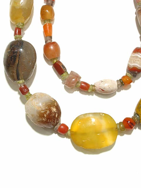 Carnelian, Agate, Brown Quartz, Peridot and Jasper, 3300 BCE - 600 BCE