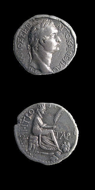 Roman Provincial Silver Tetradrachm of Emperor Domitian