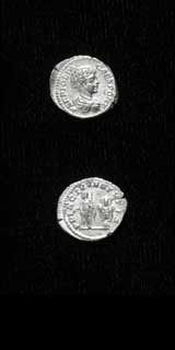 Silver Denarius of Geta Struck While Caesar, 199 CE - 202 CE