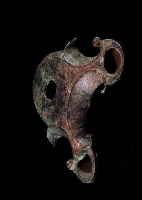 GRAECO ROMAN BRONZE Oil LAMP, 200 BCE - 200 CE