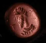Sassanian Hematite Intaglio Seal, 200 CE - 600 CE