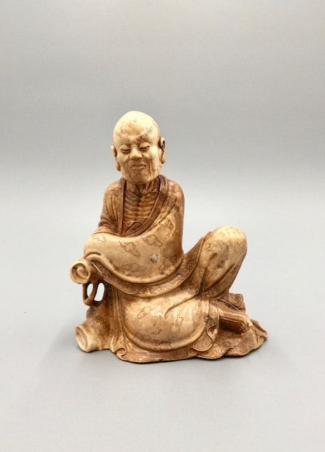 Chinese carved figure of a Starving Lohan, 1644 CE - 1912 CE