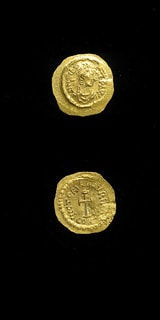 Byzantine Gold Tremissis of Emperor Maurice Tiberius, 582 CE - 602 CE