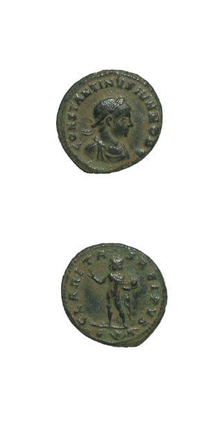 Bronze Follis of Constantine II Struck While Caesar, 316 CE - 335 CE