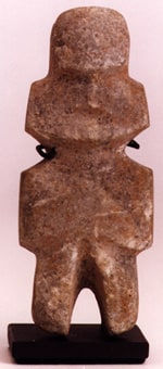 Mezcala Stone Standing Figure, 300 BCE - 300 CE