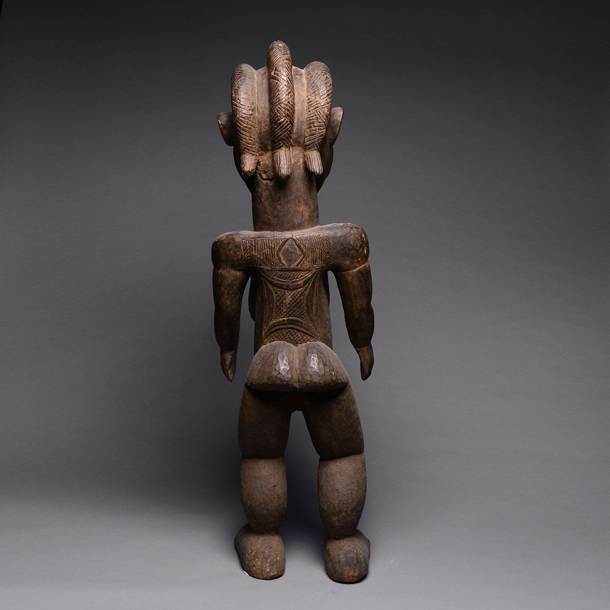 Bassa Wooden Sculpture of a Woman, 20th Century CE