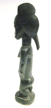 Baule Wooden Blolo Bla Spirit Wife Sculpture, 20th Century CE