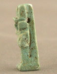 Faience Onuris Amulet, 664 BCE - 30 BCE