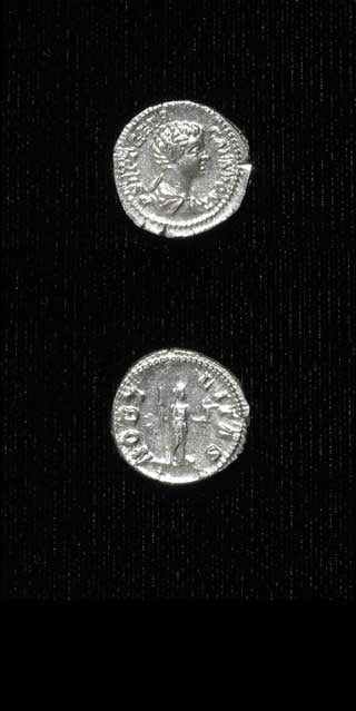 Silver Denarius of Geta Struck While Caesar, 199 CE - 202 CE