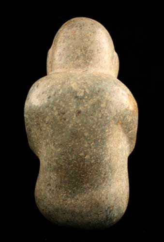 Mezcala Stone Sculpture of a Seated Figure, 300 BCE - 300 CE