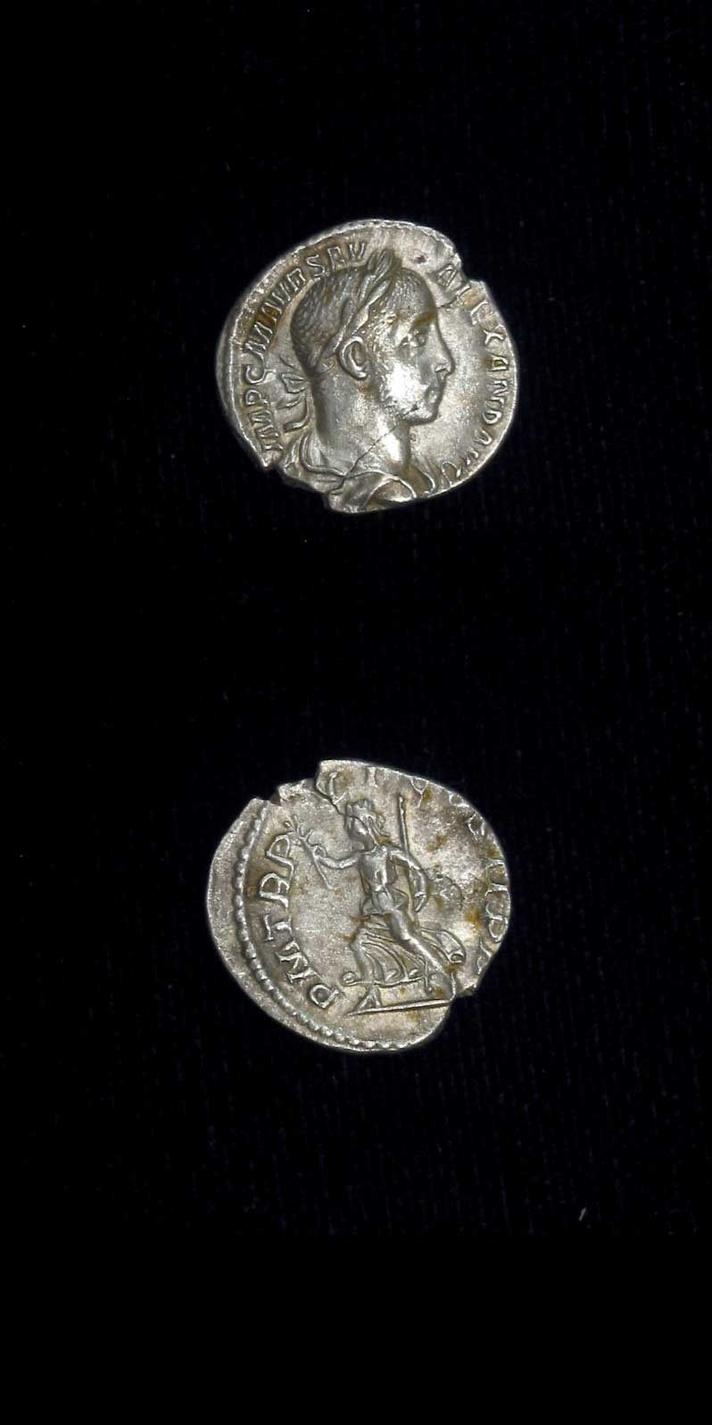Silver Denarius of Emperor Severus Alexander, 222 CE - 228 CE