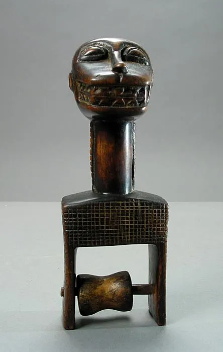 Baule Wooden Heddle Pulley, 20th Century CE