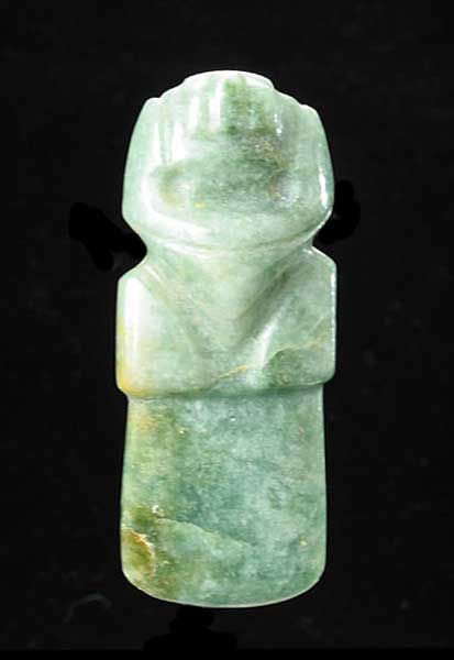 Guanacaste-Nicoya Jade Bird-Celt Pendant, 100 CE - 500 CE