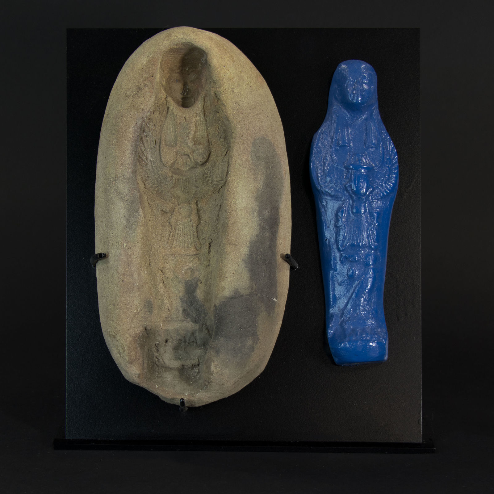Clay mould for mummiphorm Ushabti , 26th Dynasty (c. 664 to 525 BC)