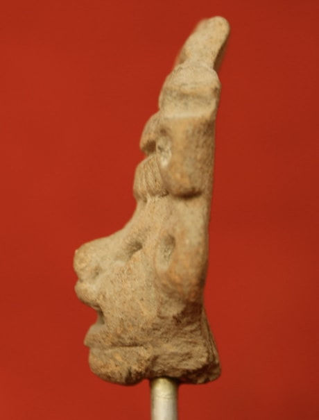 Mayan Terracotta Head, 200 CE - 600 CE