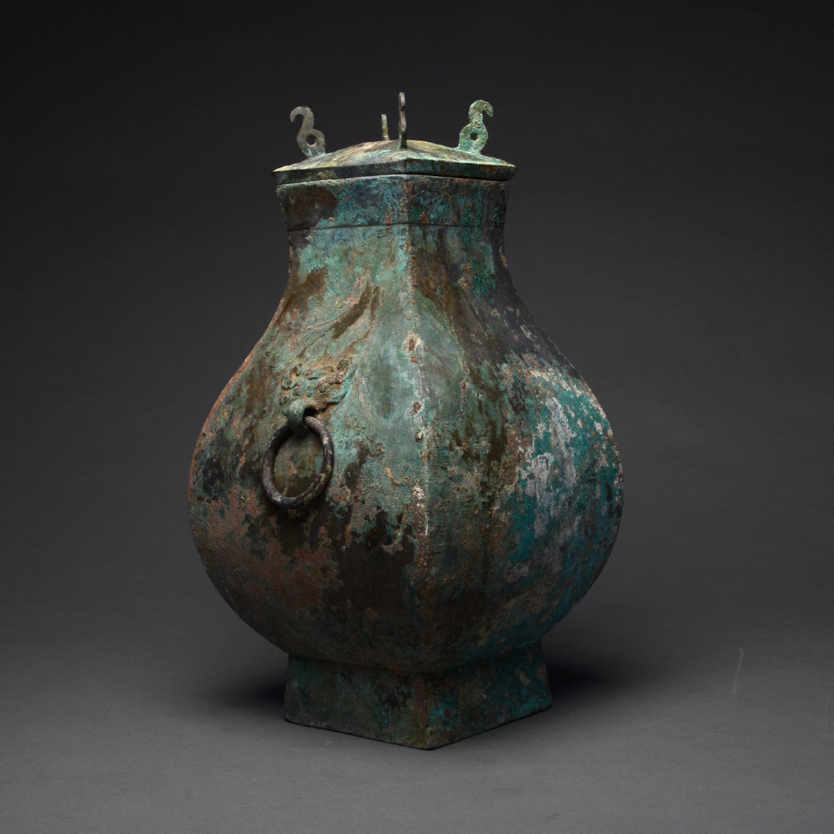 Han Bronze Fang Hu, 206 BCE - 220 CE