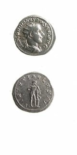 Silver Antoninianus of Emperor Gordian III, 240 CE - 244 CE