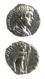 Silver Denarius of Caracalla Struck While Caesar, 196 CE - 198 CE