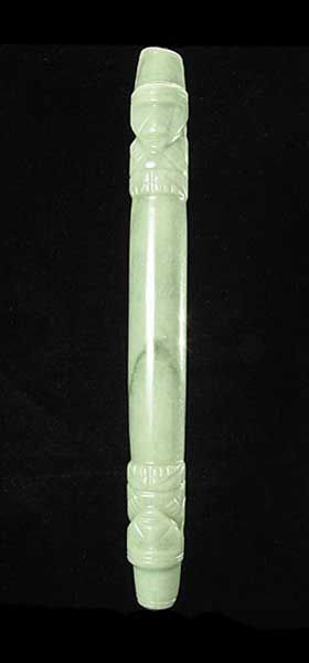 Guanacaste-Nicoya Jade Tubular Vessel, 100 CE - 500 CE