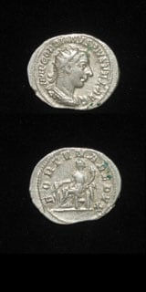 Silver Antoninianus of Emperor Gordian III, 240 CE - 244 CE